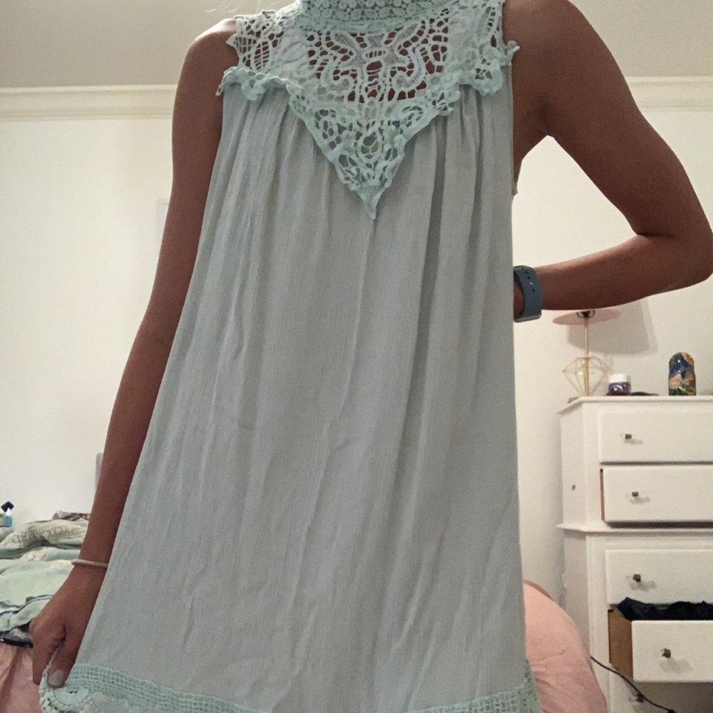 altard state Sea foam green dress
